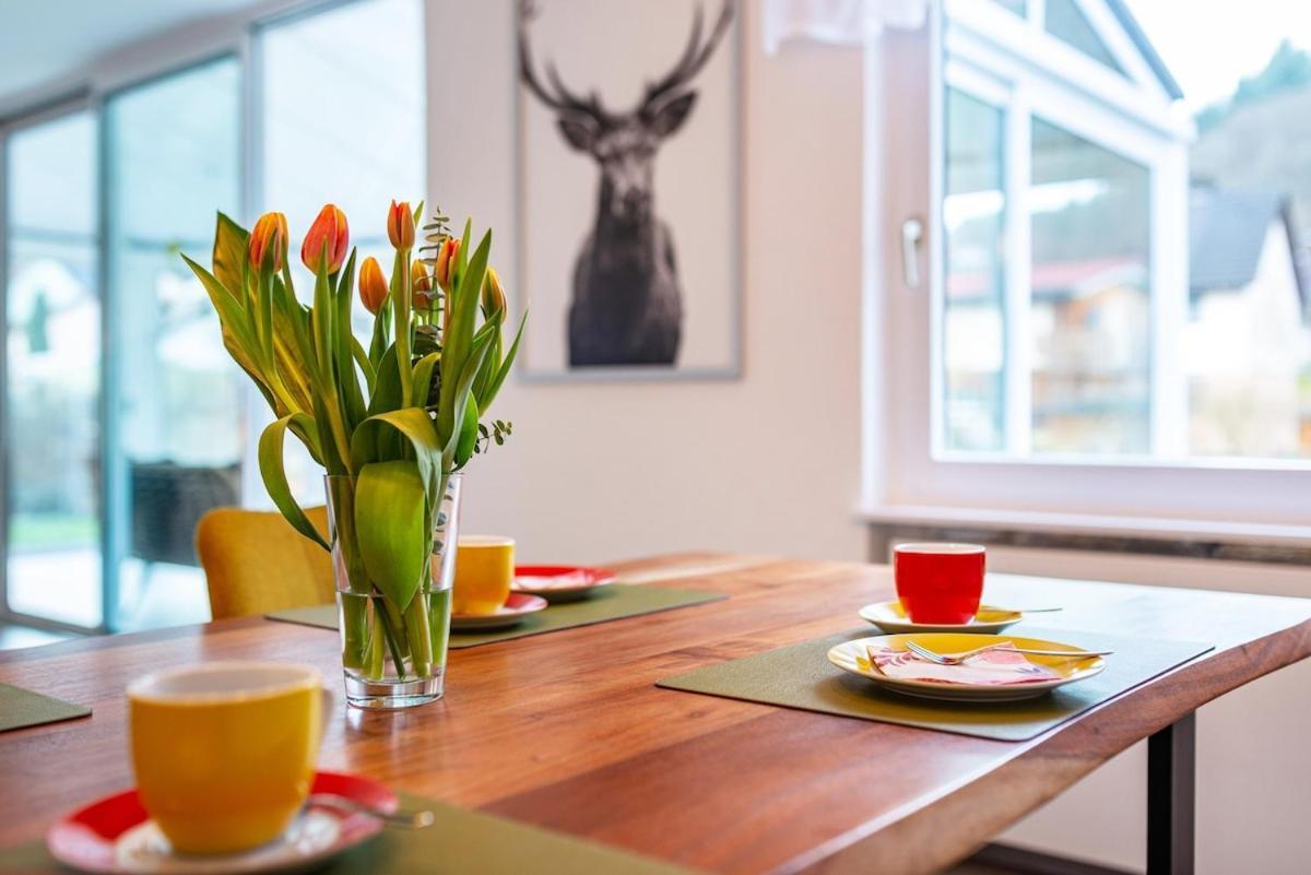 Ferienwohnung Am Enzufer Mit Wintergarten Bad Wildbad Im Schwarzwald 외부 사진