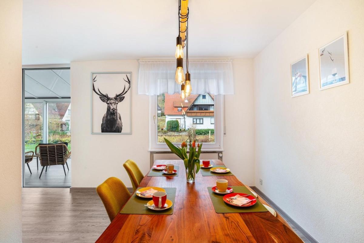 Ferienwohnung Am Enzufer Mit Wintergarten Bad Wildbad Im Schwarzwald 외부 사진
